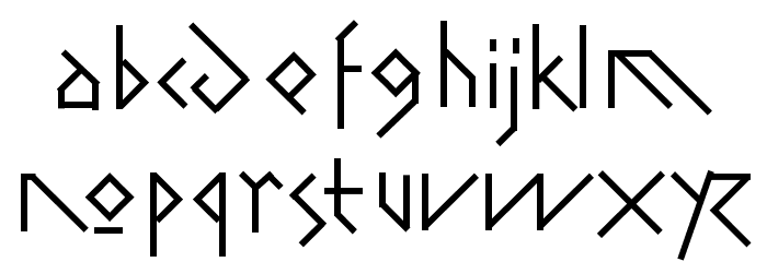 GreeKish Font LOWERCASE