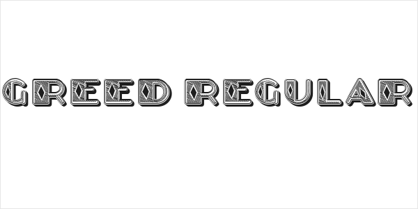 Greed Regular Logo