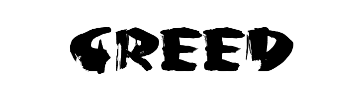 Greed Шрифта