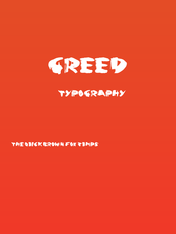 Greed Poster