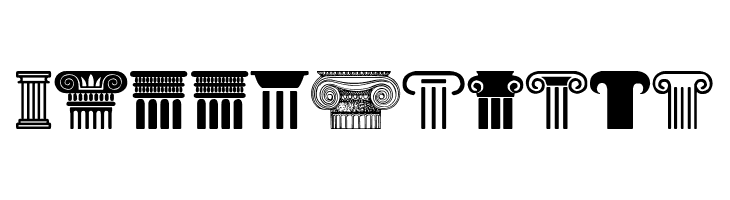 Greek Column لخطوط تنزيل