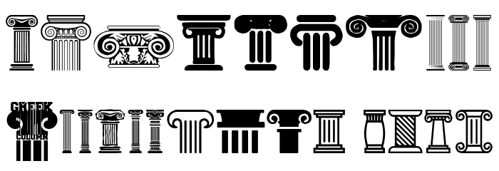 Greek Column Font OTHER CHARS