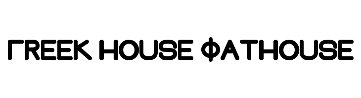Greek House Fathouse  font caratteri gratis