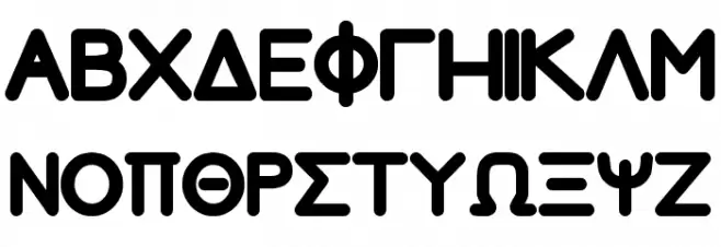Greek House Fathouse フォント 大文字