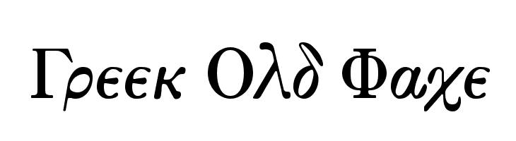 Greek Old Face  免费字体下载