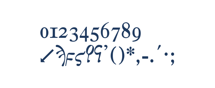 Greek Old Face Other Characters