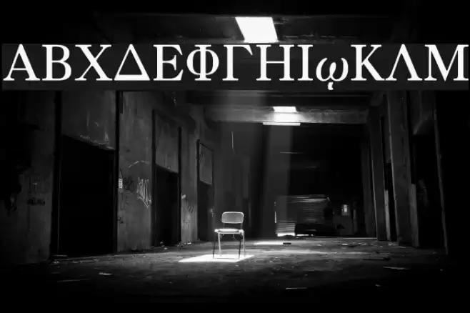 Greek Old Face Font examples