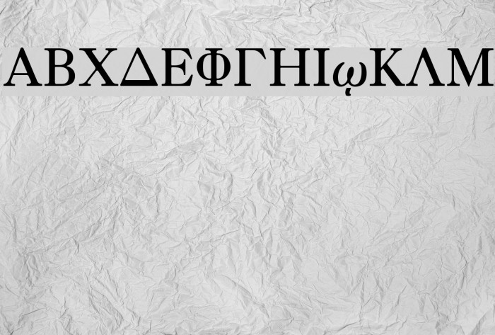 Greek Old Face Example 2