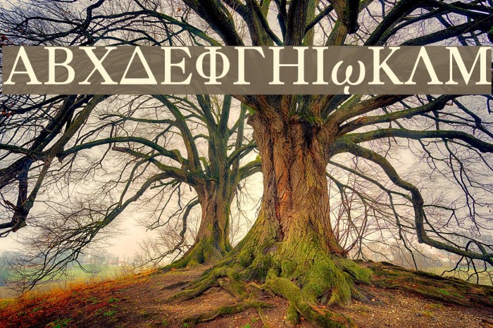 Greek Old Face Example 3