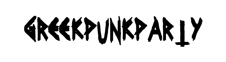 Greek Punk Party  नि: शुल्क फ़ॉन्ट्स डाउनलोड