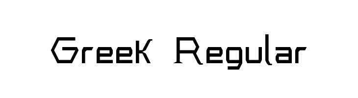 Greek Regular  Free Fonts Download