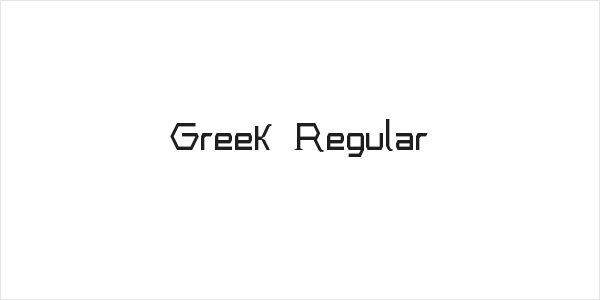 Greek Regular Logo