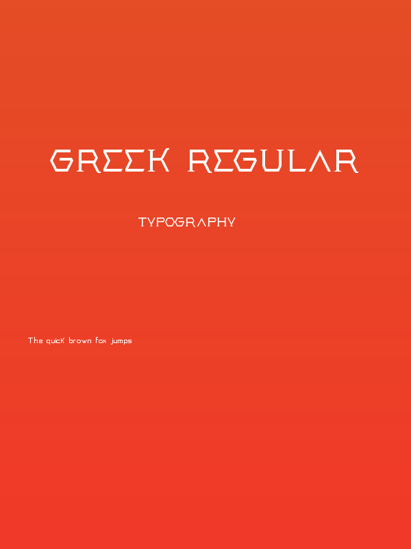 Greek Regular Poster