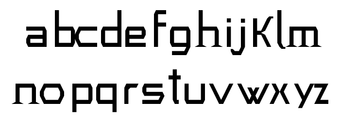 Greek Regular Font LOWERCASE