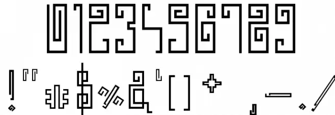 Greek Stone Font OTHER CHARS