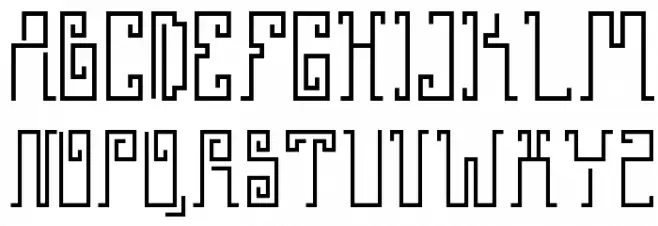 Greek Stone 字体 大写