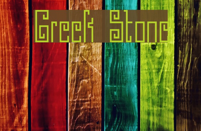 Greek Stone Font examples