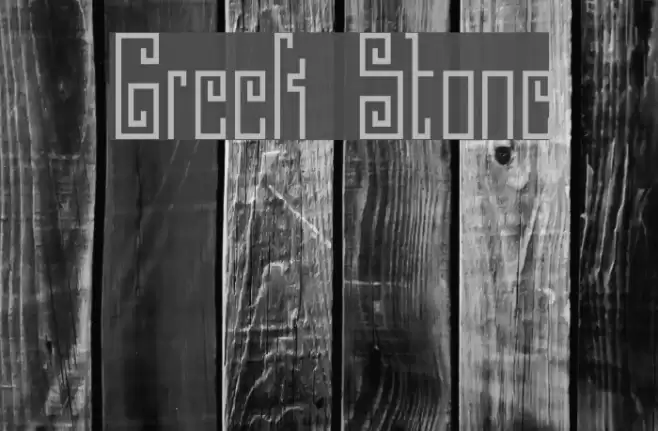 Greek Stone Font examples
