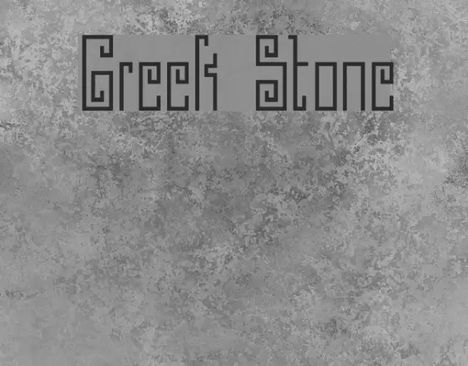 Greek Stone Font examples