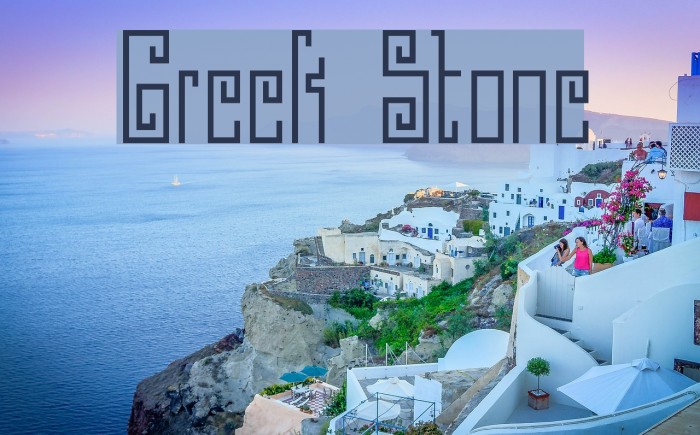 Greek Stone Font examples