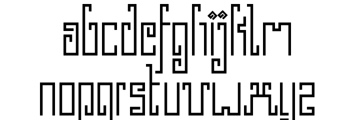 Greek Stone Font LOWERCASE