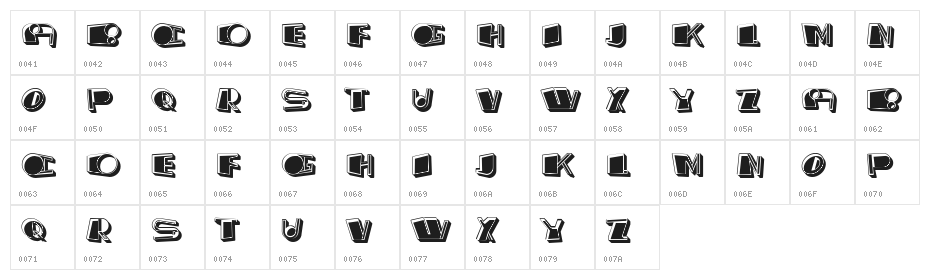 Greek Tragedy Regular Character Map