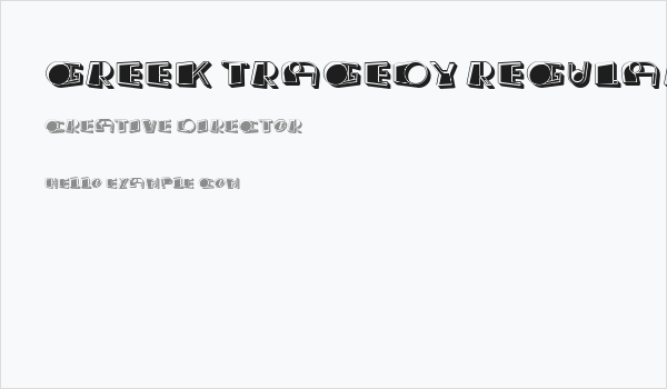 Greek Tragedy Regular Business Card