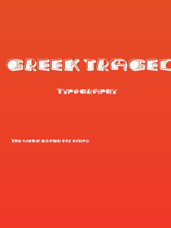 Greek Tragedy Regular Poster