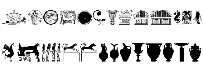 GreekArt フォント 大文字