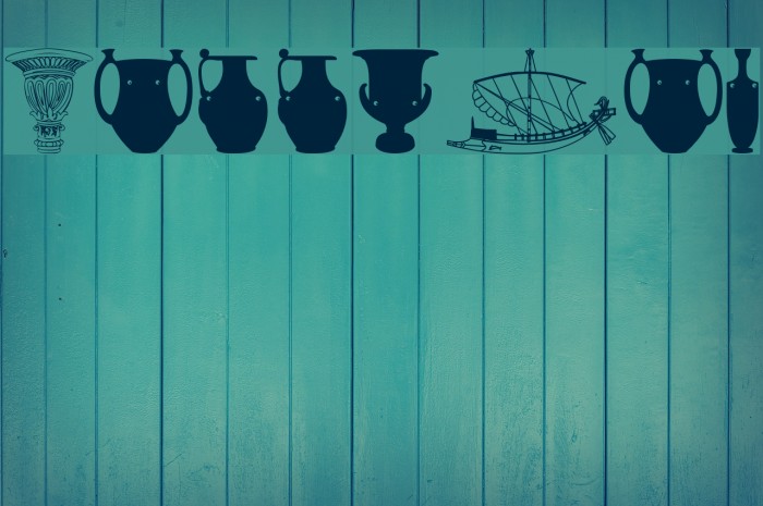 GreekArt Font examples