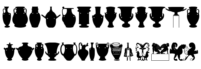 GreekArt Font LOWERCASE