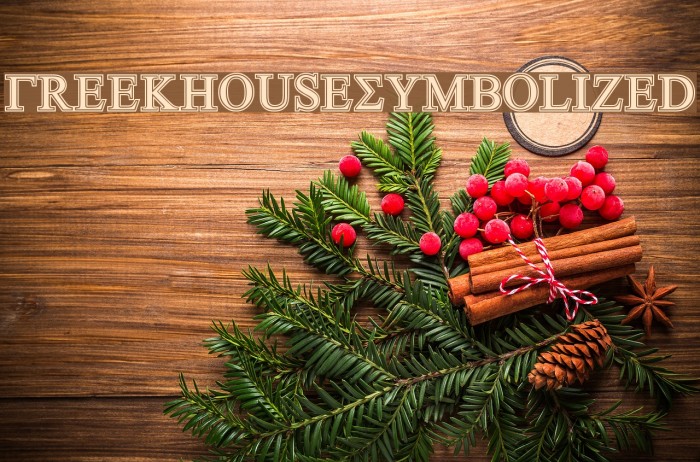 GreekHouseSymbolized Font examples