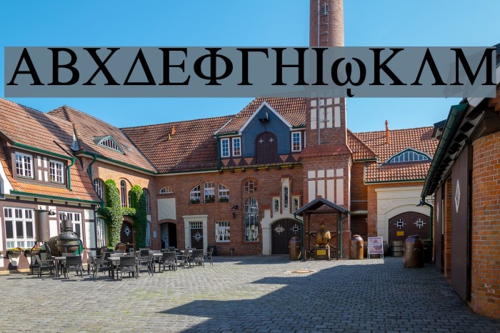 Greek Font examples