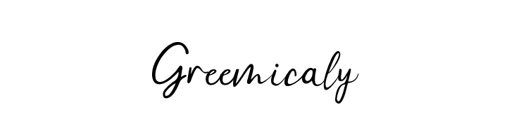 Greemicaly  Frei Schriftart Herunterladen
