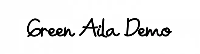 Green Aila Demo  Fuentes Gratis Descargar