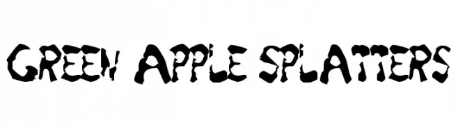 Green Apple Splatters  नि: शुल्क फ़ॉन्ट्स डाउनलोड