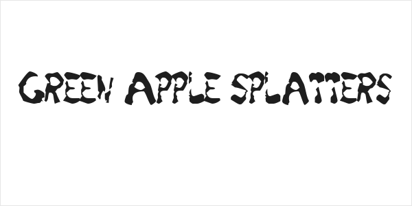 Green Apple Splatters Logo