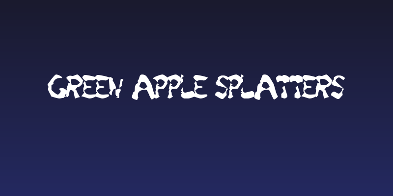 Green Apple Splatters Social Header