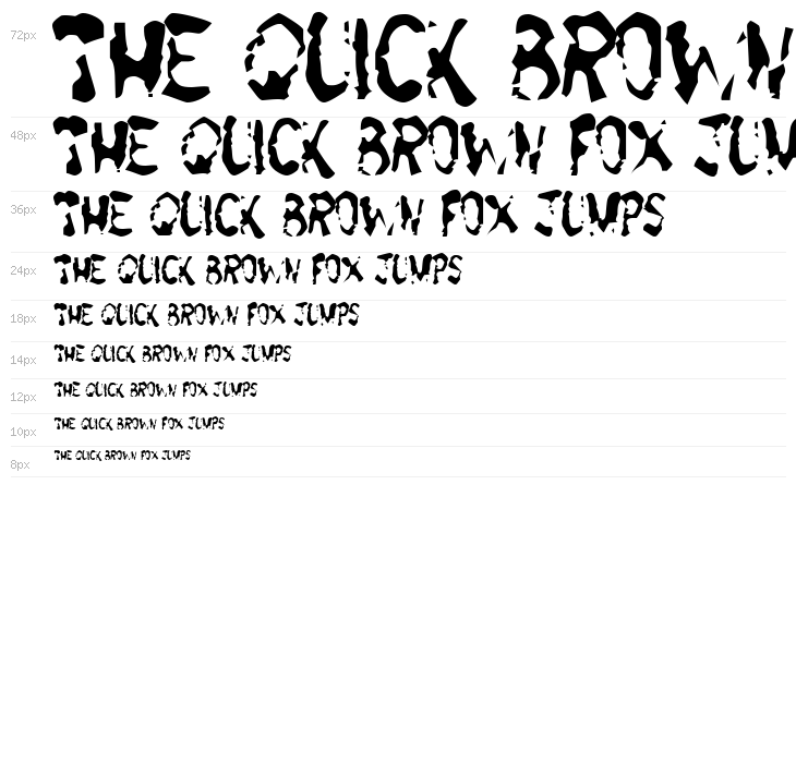 Green Apple Splatters Waterfall