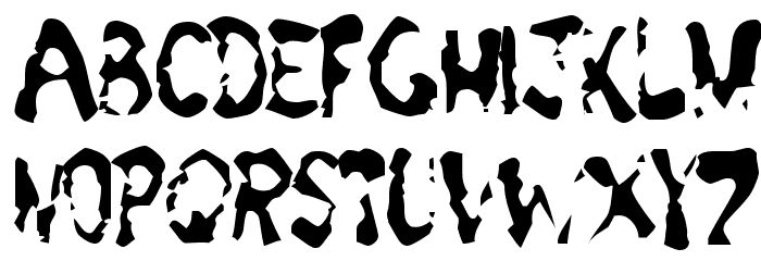 Green Apple Splatters Font LOWERCASE