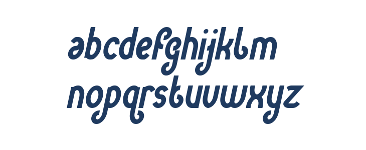 Green Avocado Bold Italic Lowercase