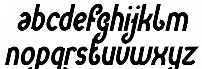Green Avocado Bold Italic Font LOWERCASE