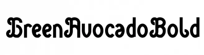 Green Avocado Bold  لخطوط تنزيل