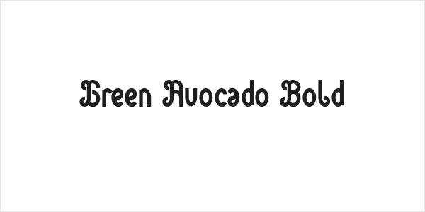 Green Avocado Bold Logo