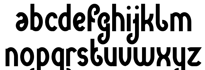 Green Avocado Bold Font LOWERCASE