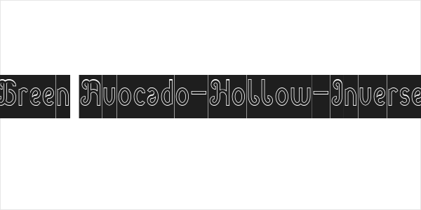 Green Avocado-Hollow-Inverse Logo