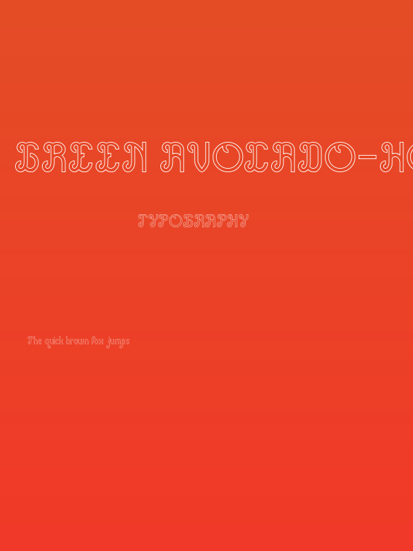 Green Avocado-Hollow Poster