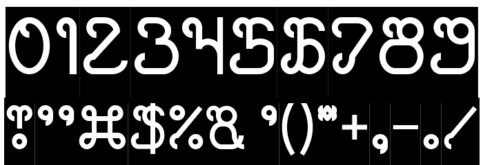 Green Avocado-Inverse Font OTHER CHARS