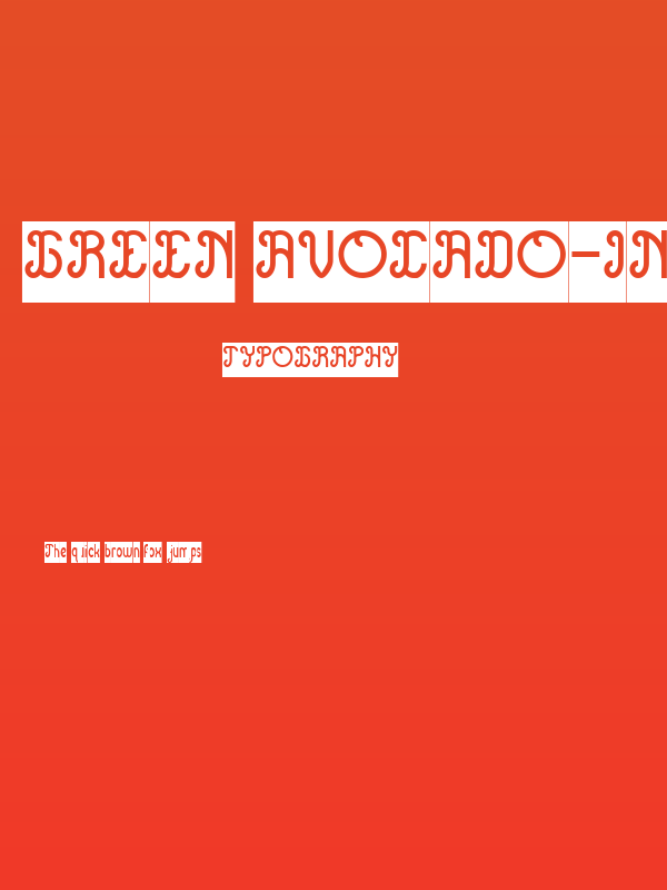 Green Avocado-Inverse Poster