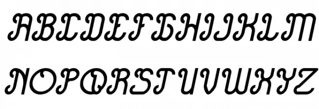 Green Avocado Italic Schriftart Groß